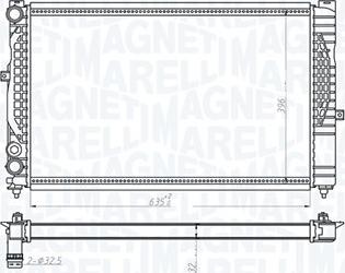 Magneti Marelli 350213712000 - Радиатор, охлаждение двигателя autospares.lv