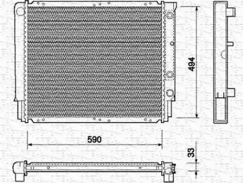 Magneti Marelli 350213734000 - Радиатор, охлаждение двигателя autospares.lv