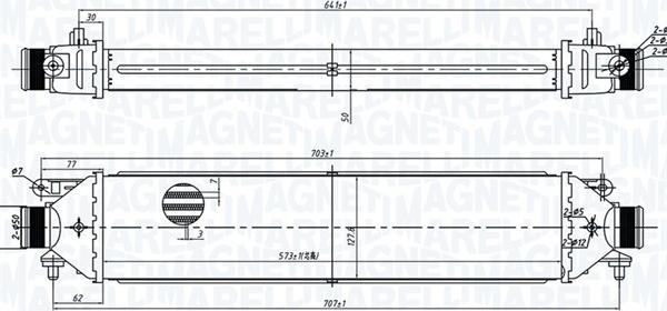 Magneti Marelli 351319204100 - Интеркулер, теплообменник турбины autospares.lv