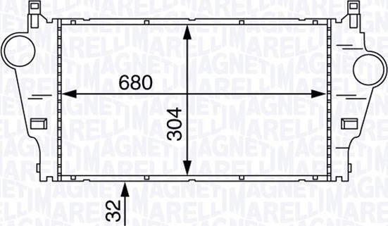 Magneti Marelli 351319201890 - Интеркулер, теплообменник турбины autospares.lv