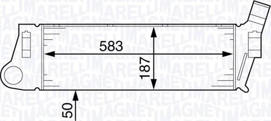 Magneti Marelli 351319201850 - Интеркулер, теплообменник турбины autospares.lv