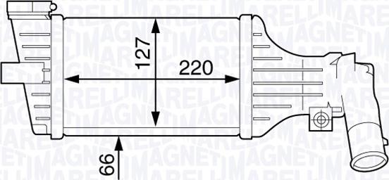 Magneti Marelli 351319201860 - Интеркулер, теплообменник турбины autospares.lv