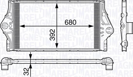 Magneti Marelli 351319201870 - Интеркулер, теплообменник турбины autospares.lv