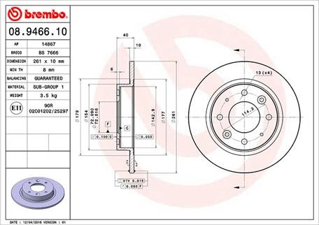 Magneti Marelli 360406095200 - Тормозной диск autospares.lv