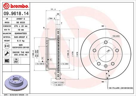 Magneti Marelli 360406098500 - Тормозной диск autospares.lv