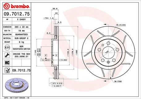 Magneti Marelli 360406049505 - Тормозной диск autospares.lv