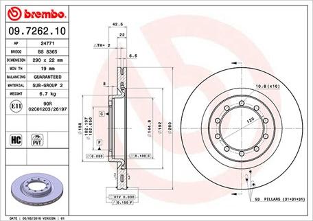 Magneti Marelli 360406044600 - Тормозной диск autospares.lv