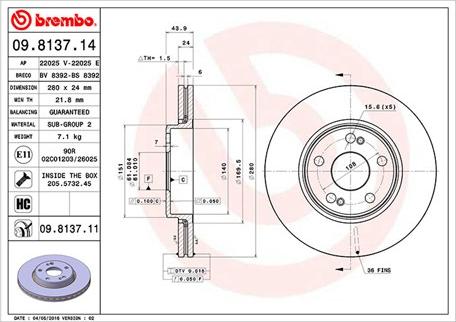 Magneti Marelli 360406044000 - Тормозной диск autospares.lv