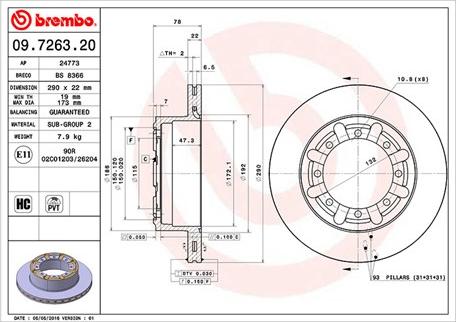 Magneti Marelli 360406044700 - Тормозной диск autospares.lv