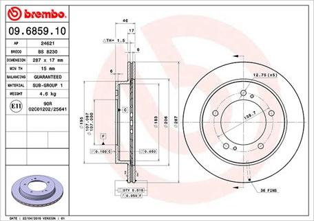 Magneti Marelli 360406046100 - Тормозной диск autospares.lv