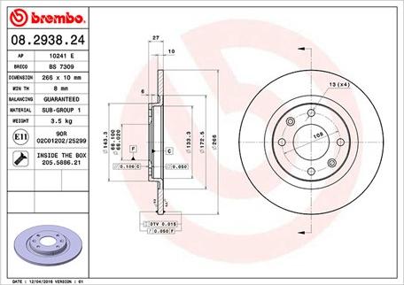 Magneti Marelli 360406040200 - Тормозной диск autospares.lv