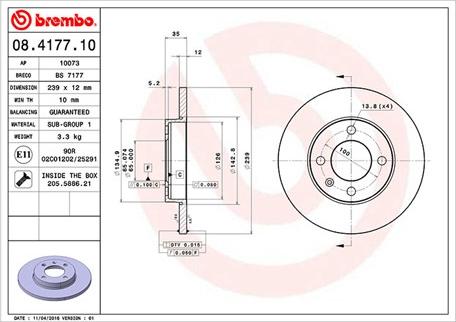 Magneti Marelli 360406047900 - Тормозной диск autospares.lv