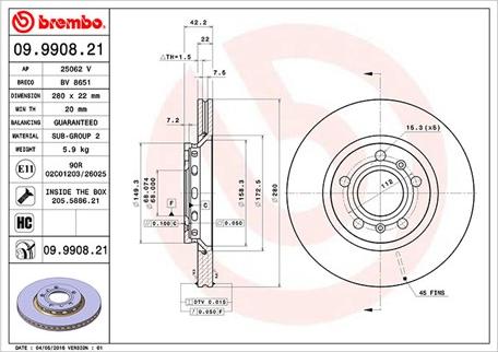 Magneti Marelli 360406059301 - Тормозной диск autospares.lv