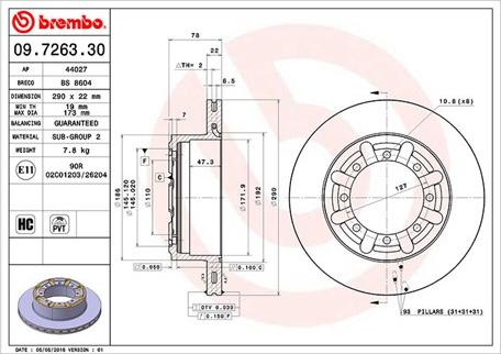 Magneti Marelli 360406053900 - Тормозной диск autospares.lv