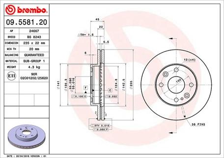 Magneti Marelli 360406052800 - Тормозной диск autospares.lv