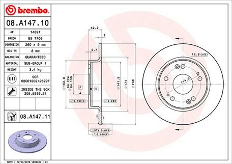 Magneti Marelli 360406065500 - Тормозной диск autospares.lv