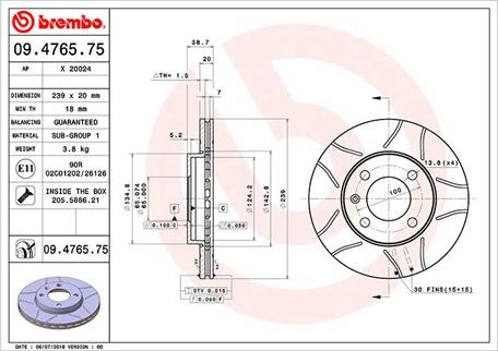 Magneti Marelli 360406000905 - Тормозной диск autospares.lv