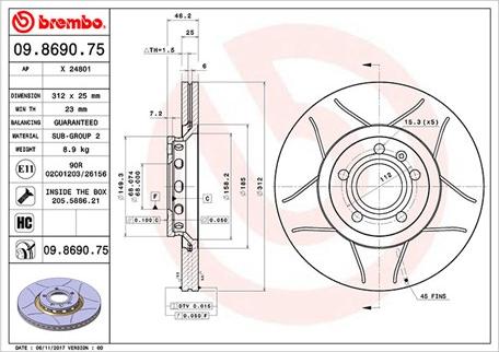 Magneti Marelli 360406001605 - Тормозной диск autospares.lv