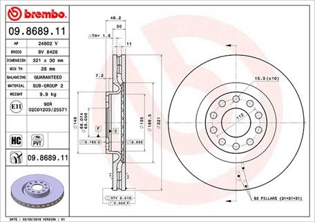 Magneti Marelli 360406001801 - Тормозной диск autospares.lv