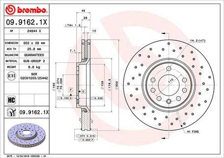 Magneti Marelli 360406008202 - Тормозной диск autospares.lv