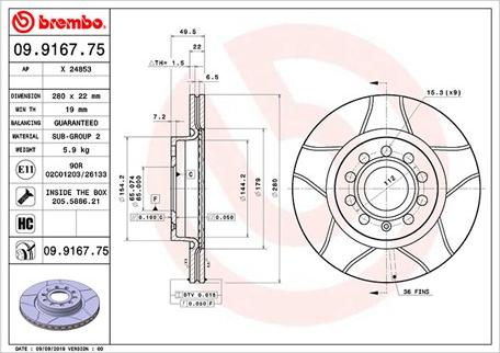 Magneti Marelli 360406002005 - Тормозной диск autospares.lv