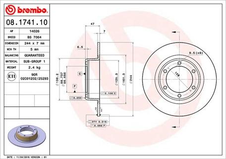 Magneti Marelli 360406017500 - Тормозной диск autospares.lv