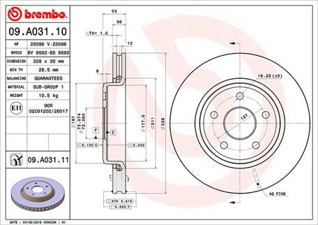 Magneti Marelli 360406089200 - Тормозной диск autospares.lv