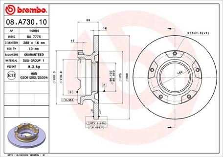 Magneti Marelli 360406080300 - Тормозной диск autospares.lv