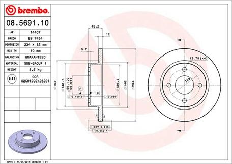 Magneti Marelli 360406035800 - Тормозной диск autospares.lv