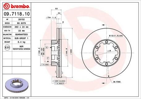 Magneti Marelli 360406036000 - Тормозной диск autospares.lv