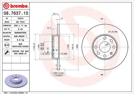 Magneti Marelli 360406038600 - Тормозной диск autospares.lv