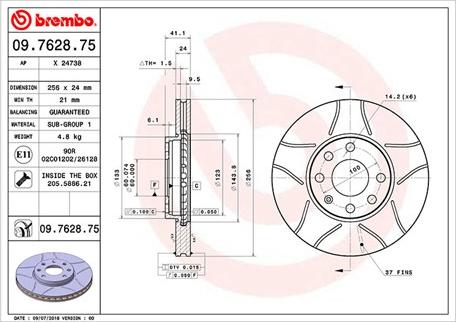 Magneti Marelli 360406038705 - Тормозной диск autospares.lv