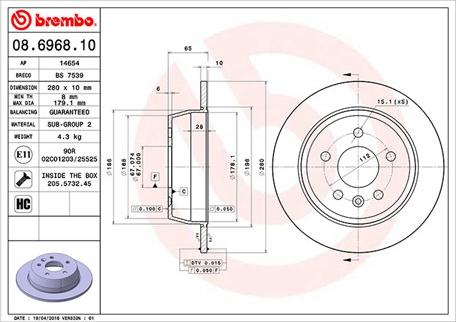 Magneti Marelli 360406032300 - Тормозной диск autospares.lv