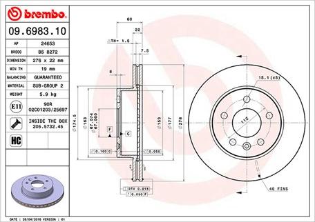 Magneti Marelli 360406032200 - Тормозной диск autospares.lv