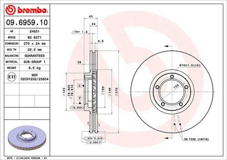 Magneti Marelli 360406025900 - Тормозной диск autospares.lv