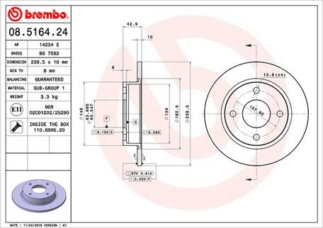 Magneti Marelli 360406025100 - Тормозной диск autospares.lv