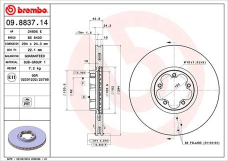 Magneti Marelli 360406026300 - Тормозной диск autospares.lv