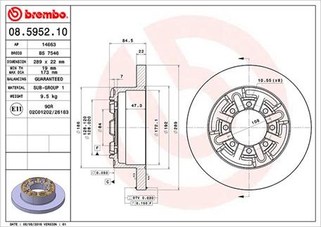 Magneti Marelli 360406022900 - Тормозной диск autospares.lv