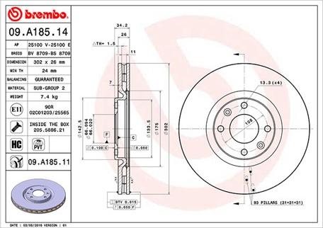 Magneti Marelli 360406070000 - Тормозной диск autospares.lv