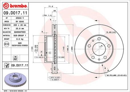 Magneti Marelli 360406159101 - Тормозной диск autospares.lv