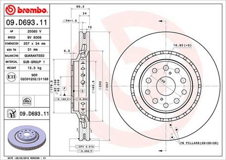 Magneti Marelli 360406169001 - Тормозной диск autospares.lv