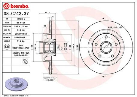 Magneti Marelli 360406162100 - Тормозной диск autospares.lv