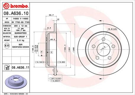 Magneti Marelli 360406100900 - Тормозной диск autospares.lv