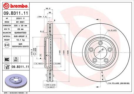 Magneti Marelli 360406111301 - Тормозной диск autospares.lv