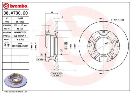 Magneti Marelli 360406111200 - Тормозной диск autospares.lv