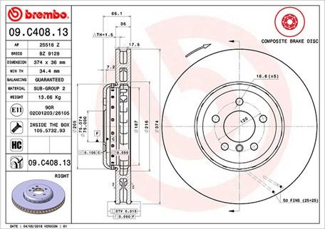 Magneti Marelli 360406131204 - Тормозной диск autospares.lv