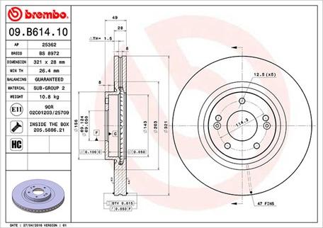 Magneti Marelli 360406121000 - Тормозной диск autospares.lv