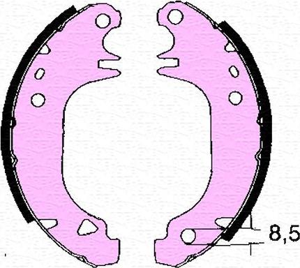 Magneti Marelli 360219196293 - Тормозные башмаки, барабанные autospares.lv