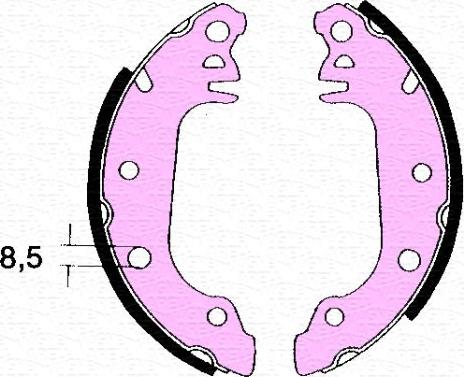 Magneti Marelli 360219196215 - Тормозные башмаки, барабанные autospares.lv