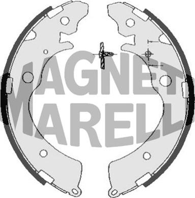 Magneti Marelli 360219198349 - Тормозные башмаки, барабанные autospares.lv
